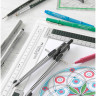 Циркуль Faber-Castell 'Grip', + грифели, пластиковый футляр