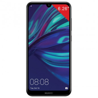 Смартфон HUAWEI Y7 2019, 2 SIM, 6,26",4G (LTE), 8/13+2Мп, 32ГБ, microSD, синий, пластик, 51093EXA