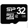 Карта памяти micro SDHC, 32 GB, SILICON POWER, скорость передачи данных 4 Мб/сек (class 4), SP032GBS
