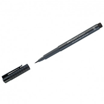 Ручка капиллярная Faber-Castell "Pitt Artist Pen Soft Brush" цвет 235 холодный серый VI, кистевая
