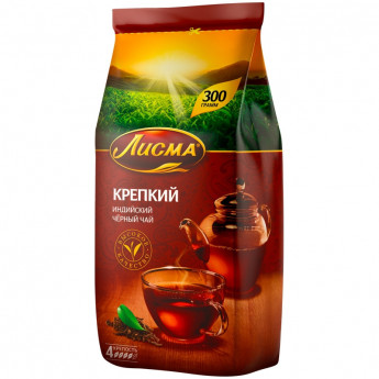 Чай Лисма "Крепкий", листовой, 300г