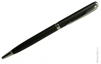 Ручка шариковая "Sonnet Matte Black СT Slim" черная, 1,0мм, поворотный механизм, подар.уп.