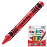 Восковые карандаши CARIOCA, 24 цвета, смываемые, картонная коробка с европодвесом, 42366