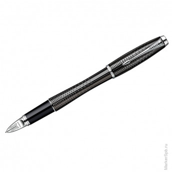 Ручка Пятый пишущий узел "Urban Premium Ebony Metal Chiselled CT" черная, 0,8мм, подар. уп.