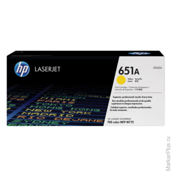 Картридж лазерный HP (CE342A) LaserJet Enterprise 700 M775dn/f/z, желтый, оригинальный, ресурс 16000