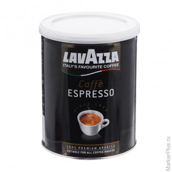 Кофе молотый LAVAZZA (Лавацца) "Caffe Espresso", натуральный, 250 г, жестяная банка, 1887