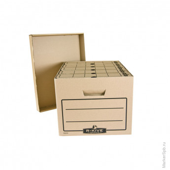 Короб архивный FELLOWES R-Kive "Basics" 340*450*275, гофрированный картон, крафт