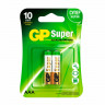 Батарейки КОМПЛЕКТ 2 шт., GP Super, AAA (LR03, 24 А), алкалиновые, мизинчиковые, блистер, 24A-2CR2 Батарейки КОМПЛЕКТ 2 шт., GP Super, AAA (LR03, 24 А), алкалиновые, мизинчиковые, блистер, 24A-2CR2