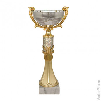 Кубок металлический "Тадеус" (120х100х270 мм), основание мрамор, "золото", 8321-270-000
