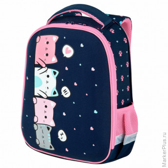 Ранец BRAUBERG KIDS START, 1 отделение, 2 кармана, Anti-gravity, 35х26х13 см, 273150