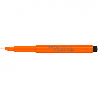 Ручка капиллярная Faber-Castell "Pitt Artist Pen Fineliner" цвет 113 оранжевая глазурь, S=0,3мм, игольчатый пишущий узел