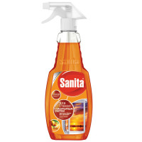 Средство для мытья стекол и зеркал Sanita, с нашатырным спиртом, 500мл, ассорти