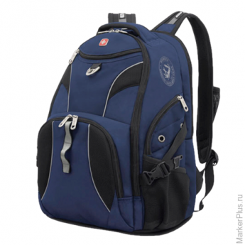Рюкзак WENGER, универсальный, сине-черный, 26 литров, 34х17х47 см, 98673215