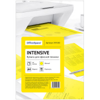 Бумага цветная OfficeSpace intensive А4, 80г/м2, 50л. (желтый)