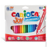 Фломастеры CARIOCA "Joy", 18 цветов, суперсмываемые, вентилируемый колпачок, картонный конв