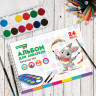 Альбом для акварели А4 24 л., бумага 180 г/м2, гребень, обложка картон, BRAUBERG KIDS, 'Pets' (2 вида), 106712