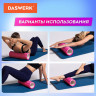 Массажные ролики для йоги и фитнеса 2 в 1, фигурный 33х14 см, цилиндр 33х10 см, розовый/чёрный, DASWERK, 680025