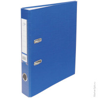 Папка-регистратор OfficeSpace 50мм, бумвинил, с карманом на корешке, синяя