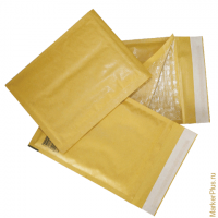 Конверт-пакеты с прослойкой из пузырчатой пленки (250х350 мм), крафт-бумага, отрывная полоса, КОМПЛЕКТ 10 шт., G/4-G.10, комплект 10 шт