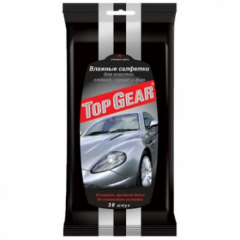 Салфетки влажные для стекол Top Gear №30, 32 шт/в уп