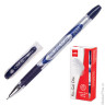 Ручка гелевая CELLO "Flo Gel", корпус непрозрачный, игольчатый пишущий узел 0,5 мм, резиновый держатель, синяя, 306265020/к