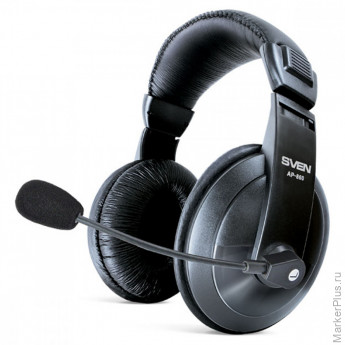 Наушники с микрофоном Sven AP-860MV (с регулятором громкости), 2м, красный, черный Наушники с микрофоном Sven AP-860MV (с регулятором громкости), 2м, красный, черный
