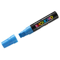 Маркер меловой MunHwa "Black Board Jumbo" голубой, 15мм, водная основа, 6 шт/в уп