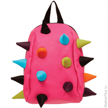 Рюкзак MADPAX "Rex Pint Mini 2" молодежный, мини, 5 л, розовый, "Цветные шипы", 26х19х10 см, KAB2448