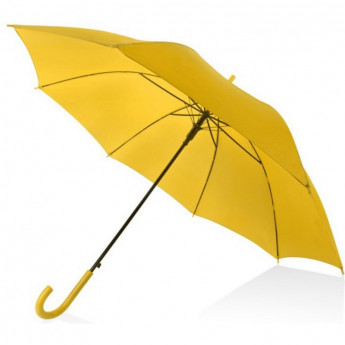 Зонт трость полуавтоматический с пластиковой ручкой, желтый 907004