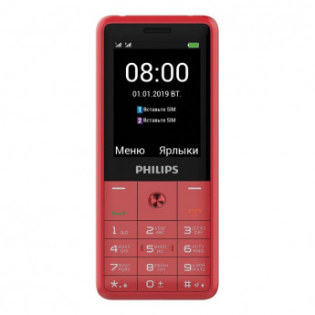 Мобильный телефон Philips E169 Xenium(Red)