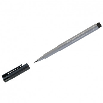 Ручка капиллярная Faber-Castell "Pitt Artist Pen Soft Brush" цвет 232 холодный серый III, кистевая 10 шт/в уп