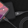 Кабель Deppa Ceramic USB - USB-C, 1м, черный