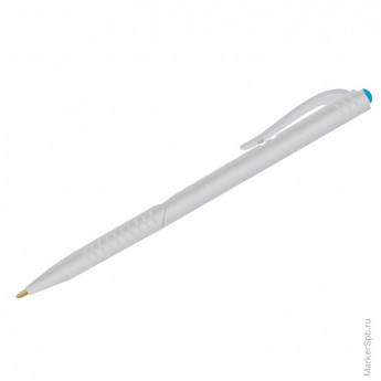 Ручка шариковая автоматическая 'OfficeSpace' синяя, 0,7мм, белый корпус, 50 шт/в уп