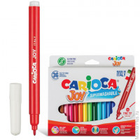 Фломастеры CARIOCA "Joy", 36 цветов, суперсмываемые, 40616