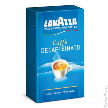 Кофе молотый LAVAZZA (Лавацца) "Dek", без кофеина, 250 г, вакуумная упаковка, 1000
