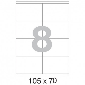 Этикетки самоклеящиеся Office Label 105х70 мм/8 шт. на листе А4 100 листов, комплект 8 шт