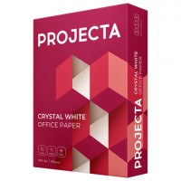 Бумага офисная А4, 80 г/м2, 500 л., марка А, PROJECTA, 168% (CIE)
