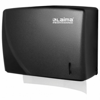 Диспенсер для полотенец LAIMA PROFESSIONAL ORIGINAL (Система H3), V-сложения, черный, ABS, 605762