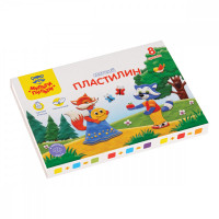Пластилин Мульти-Пульти 'Енот в сказке', 08 цветов, 96г, со стеком, картон