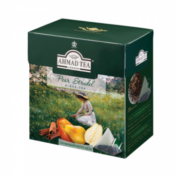 Чай AHMAD (Ахмад) "Pear Strudel", черный, вкус грушевого штруделя, 20 пирамидок по 1,8 г, 1236