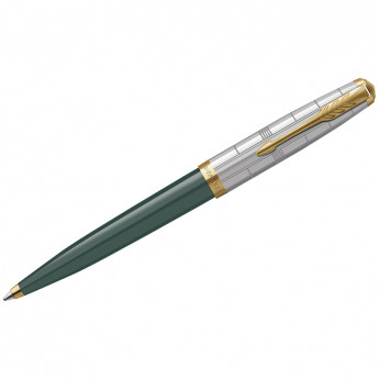 Ручка шариковая Parker '51 Forest Green GT' черная, 1,0мм, поворот., подарочная упаковка