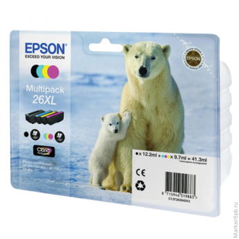 Картридж струйный EPSON (C13T26364010) Expression Premium XP-600/800, комплект, оригинальный