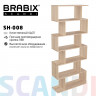 Стеллаж BRABIX "Scandi SH-008", 730х250х1760 мм, 6 секций, ЛДСП, дуб сонома, 641898, ЦБ013658-2 Стеллаж BRABIX "Scandi SH-008", 730х250х1760 мм, 6 секций, ЛДСП, дуб сонома, 641898, ЦБ013658-2
