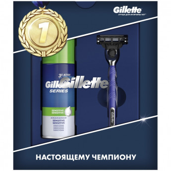 Подарочный набор Gillette Mach3 Start (бритва с 1 сменной кассетой и пена для бритья)