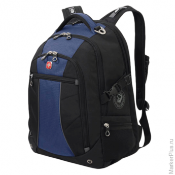 Рюкзак WENGER, универсальный, сине-черный, 32 литра, 36х19х47 см, 3118302408