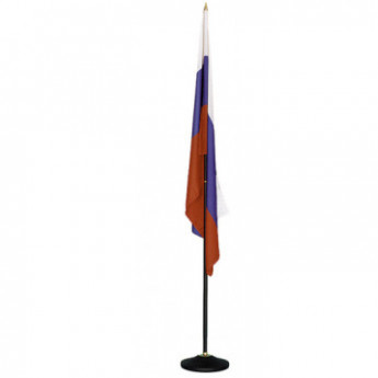 Госуд-ая символика TI_Флаг России напольный, черный флагшток
