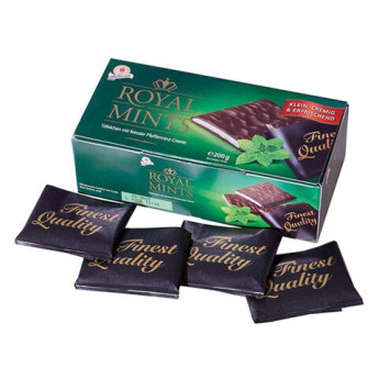 Шоколад порционный HALLOREN 'Royal Mints' с мятной начинкой, 200 г, 40659