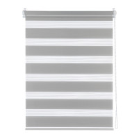 Жалюзи ARX_Рулонная штора день/ночь Бейс Серый 100x160 Мини