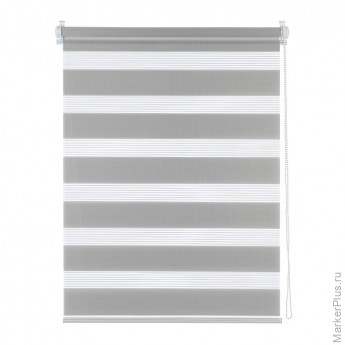 Жалюзи ARX_Рулонная штора день/ночь Бейс Серый 100x160 Мини