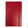 Бизнес-блокнот BRAUBERG, А7+, 95х145 мм, "Select", зернистый кожзаменитель, резинка, линия, 64 л., красный, 128049